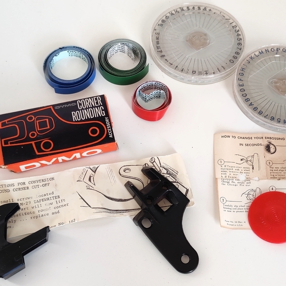 Vintage Dymo M-29 Label Maker/Tapewriter Set - Picture 7 of 7